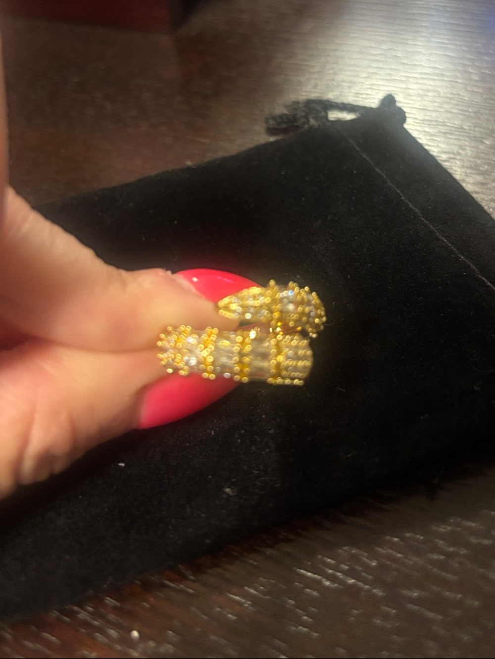 Size 8 Crystal snake design Wrap Ring - Women Jewelry